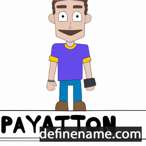 cartoon of the name Payeton