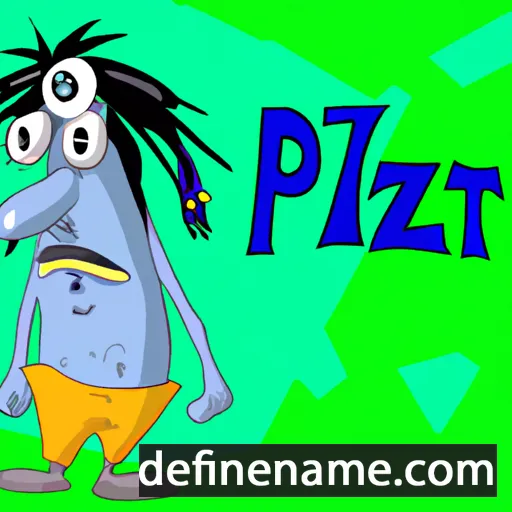 cartoon of the name Pazit