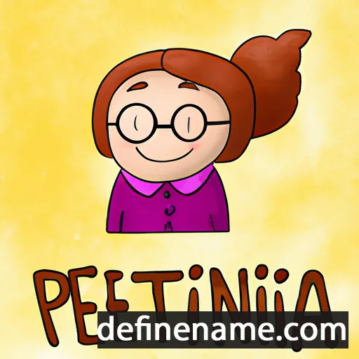 cartoon of the name Pétrína