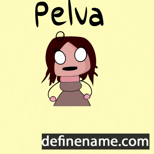 cartoon of the name Pèvla