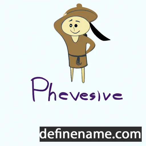 cartoon of the name Pėhévanéstoohe