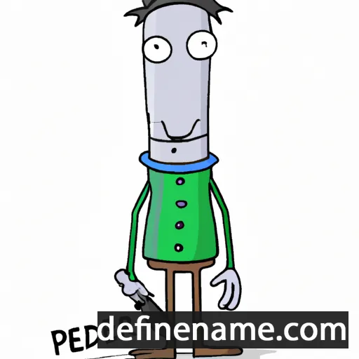 cartoon of the name Peader