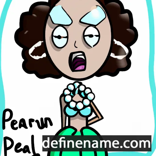 cartoon of the name Pearleen