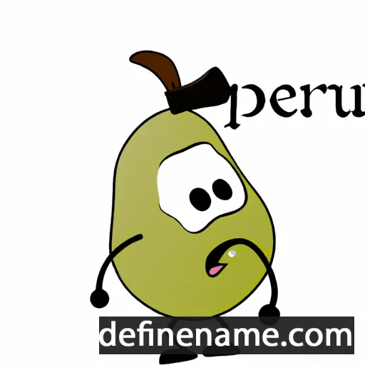 cartoon of the name Pearu