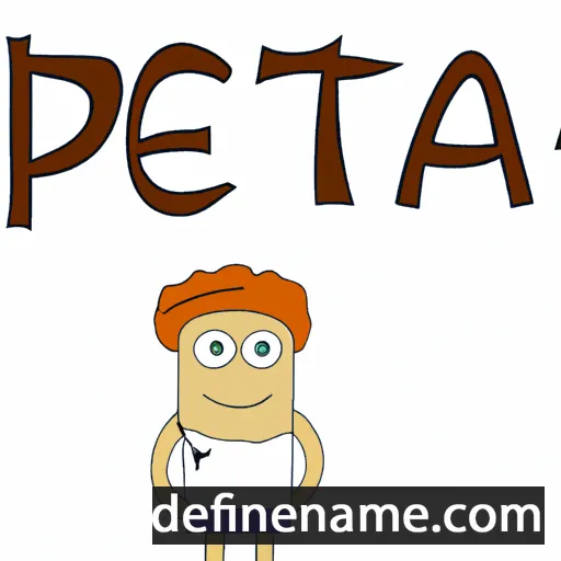 cartoon of the name Peata