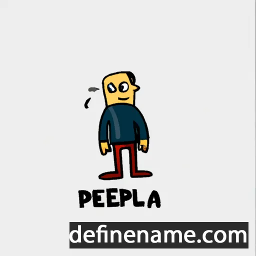 cartoon of the name Pedahel