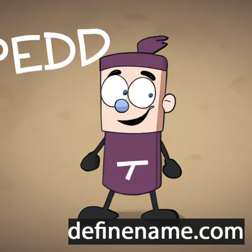 cartoon of the name Peddyr