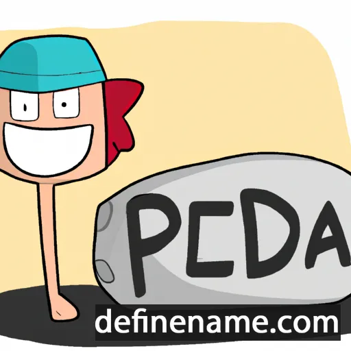 cartoon of the name Pedra