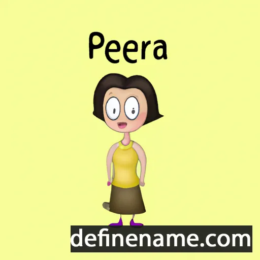 cartoon of the name Peera