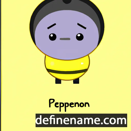 cartoon of the name Peerapon