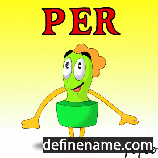 cartoon of the name Peeri