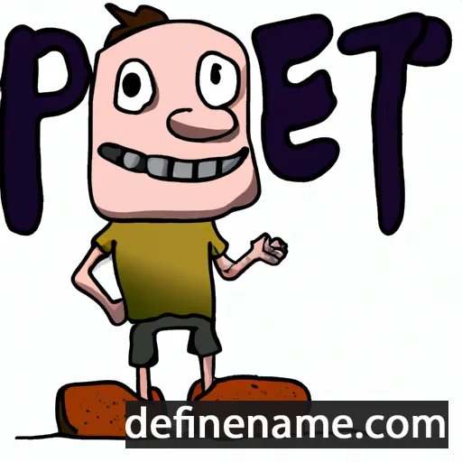 cartoon of the name Peet