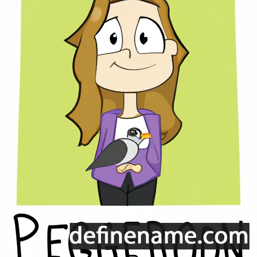 cartoon of the name Peighton