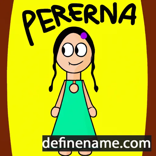 cartoon of the name Peirina