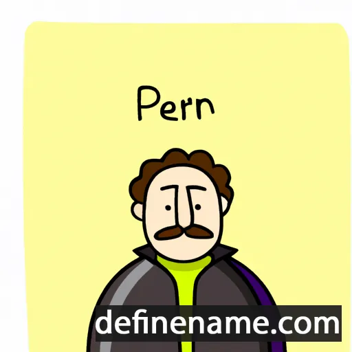 cartoon of the name Peiron