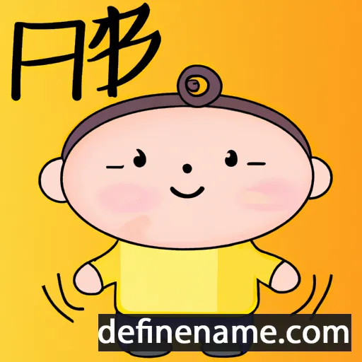 cartoon of the name Peiyan