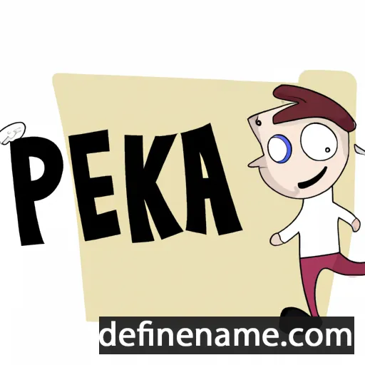 cartoon of the name Peka