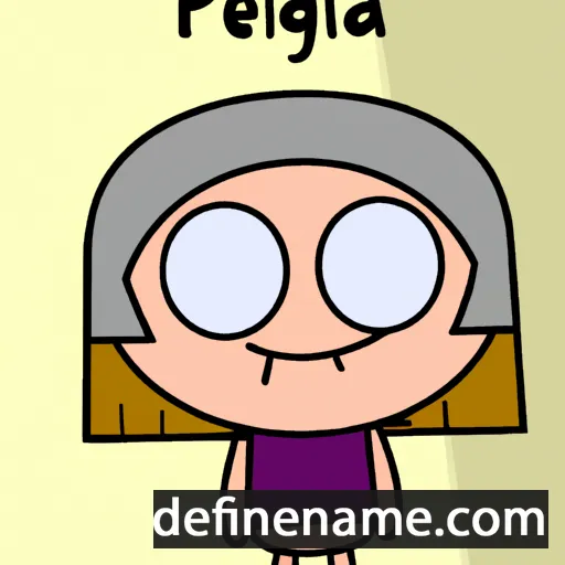 cartoon of the name Pelàgia