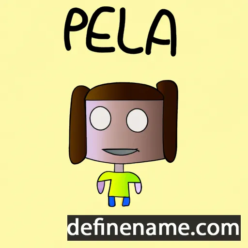 cartoon of the name Pela