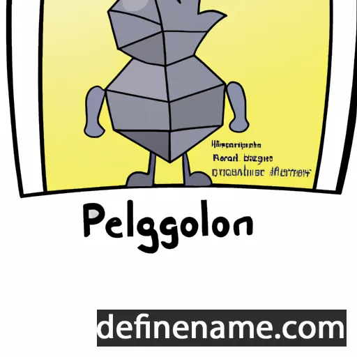 cartoon of the name Pelagon