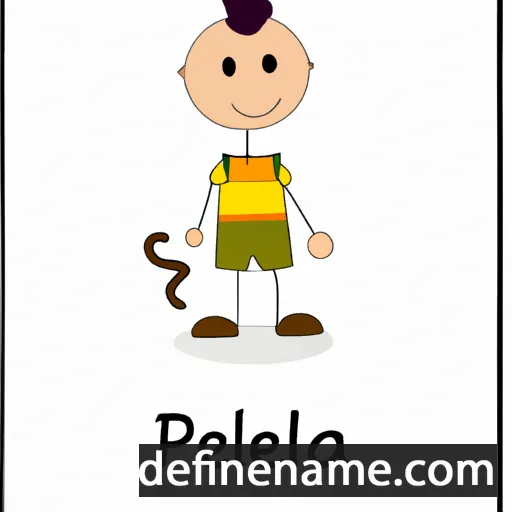 cartoon of the name Pelejana