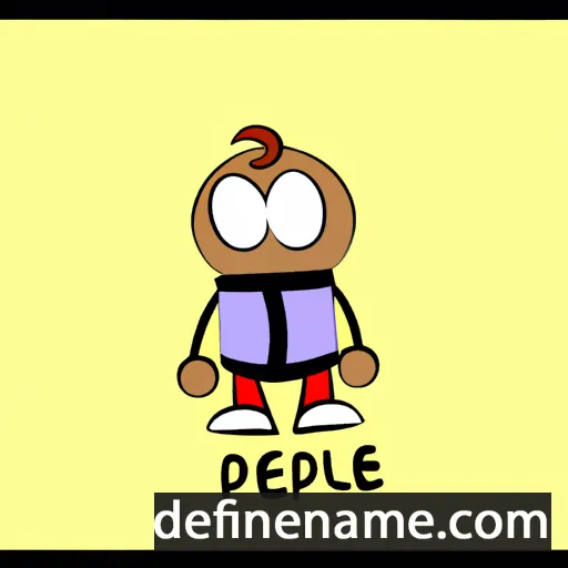 cartoon of the name Peleke