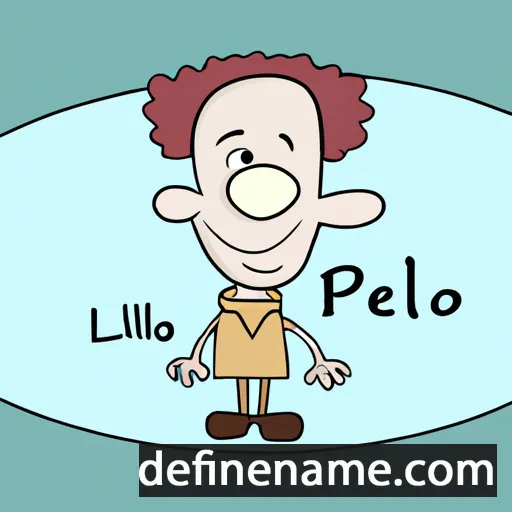 cartoon of the name Peleo