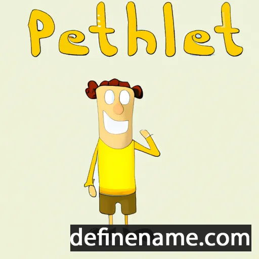 cartoon of the name Peleth