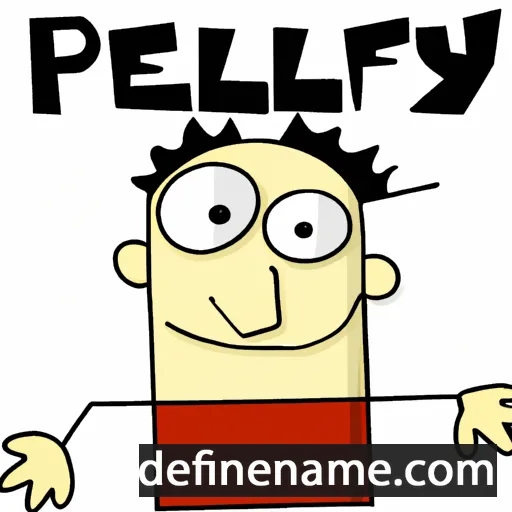 cartoon of the name Peley