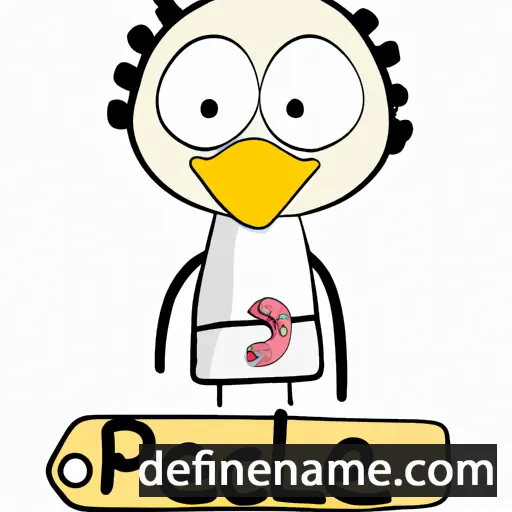 cartoon of the name Pelice