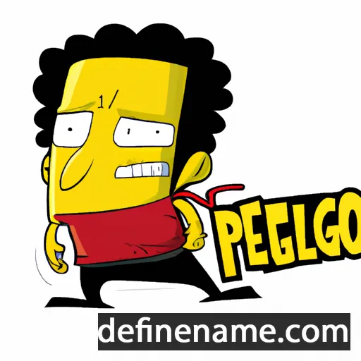 cartoon of the name Peligros