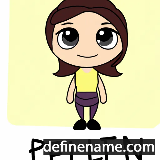 cartoon of the name Pelin