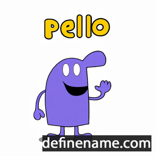 cartoon of the name Pello