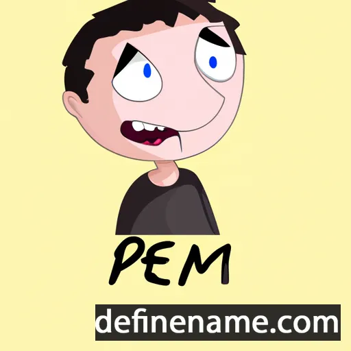 cartoon of the name Pem