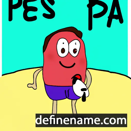 cartoon of the name Peña