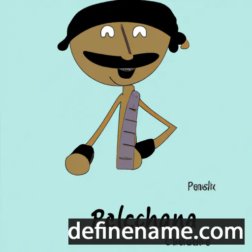 cartoon of the name Penchalaiah