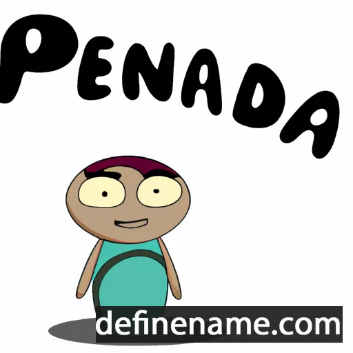 cartoon of the name Penda