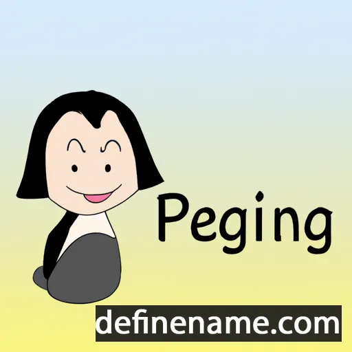 cartoon of the name Peng-li