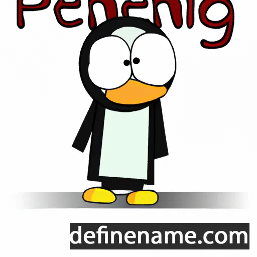 cartoon of the name Peng