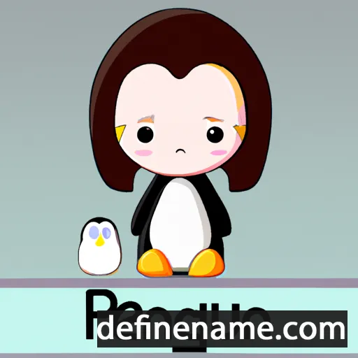 cartoon of the name Pengxuan