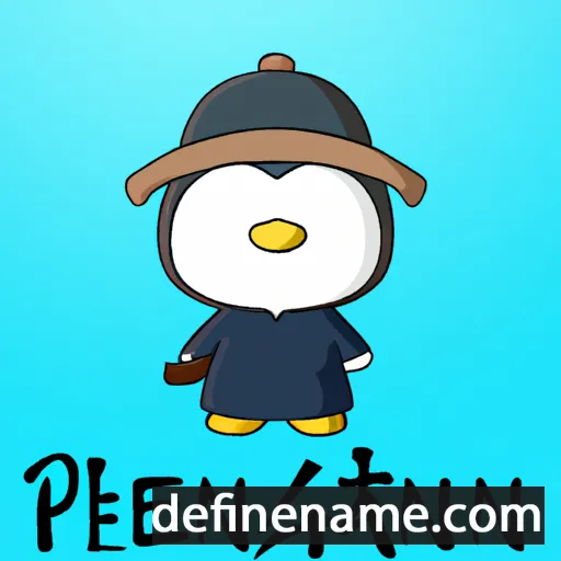 cartoon of the name Pengyuan