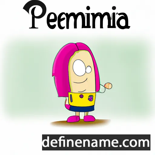 cartoon of the name Peniamina