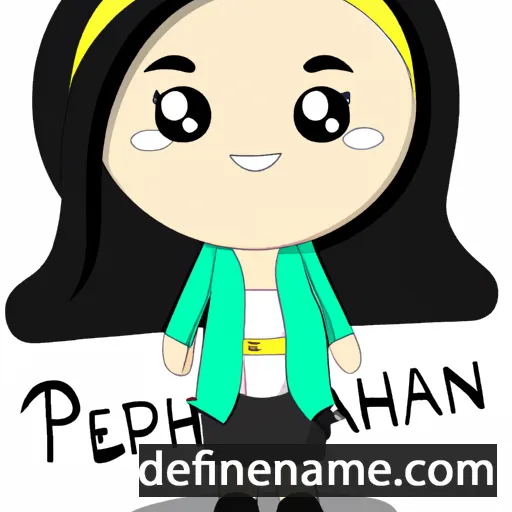 cartoon of the name Peninah