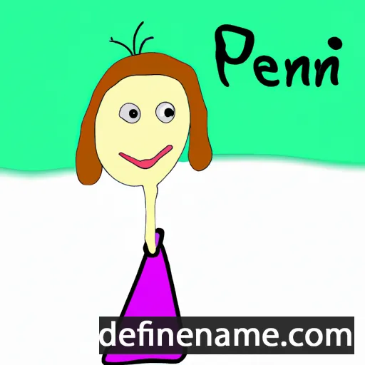 cartoon of the name Penni