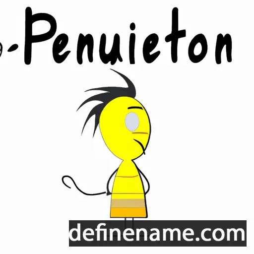 cartoon of the name Pennouti