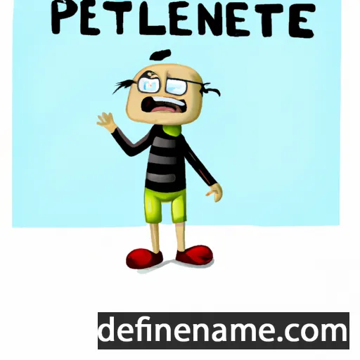 cartoon of the name Pentele