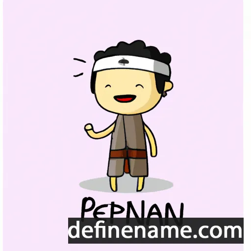 cartoon of the name Penyani