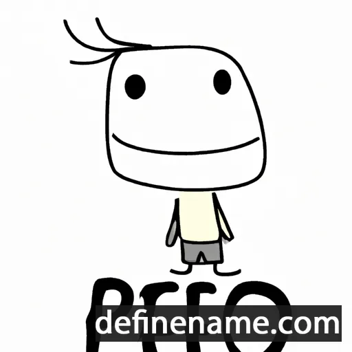 cartoon of the name Peo