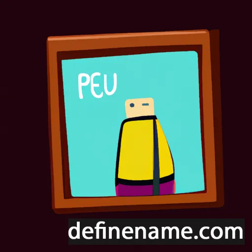 cartoon of the name Peou