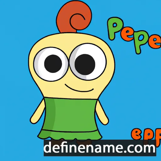 cartoon of the name Pepela